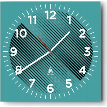 Hodiny Kuchyňské nástěnné hodiny 30x30 Minimalistické skleněné hodiny do obývacího pokoje Moderní tiché