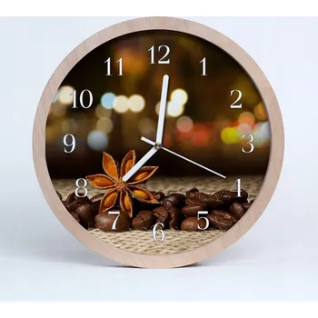 Hodiny Nástěnné hodiny z překližky kulatý Stylové Anýz 25 cm