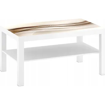 Prostěradlo Laminovaná nálepka na konferenční stolek IKEA LACK 90x55 cm - ABSTRAKCE VLNA BÉŽOVÁ
