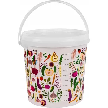 Dóza na potraviny WIADRO SPOŻYWCZE 10L Z POKRYWKĄ Kbelík na potraviny 10L s víkem - na zeleninu a ovoce