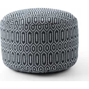 Taburet Bavlněná Taburet Podnožka válec 50x50 BOHO #D650