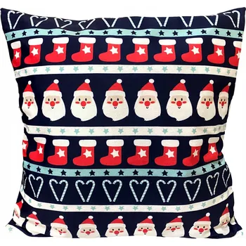 Polštář DEKORATIVNÍ POVLEČENÍ NA POLŠTÁŘ Vánoční Santa Claus 40x40
