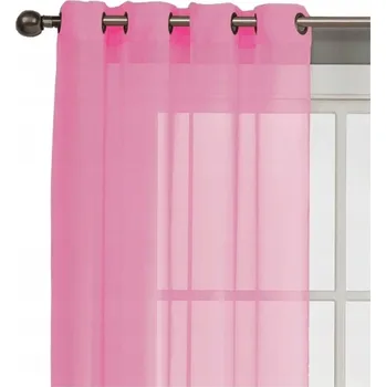 Záclona ZÁCLONA VOÁL oka záclona výška růžová
