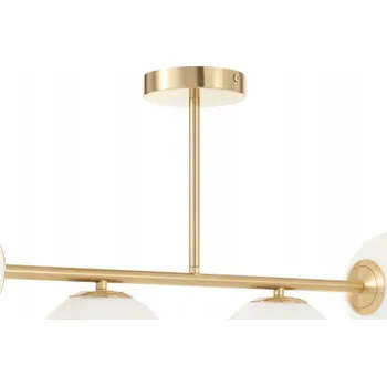 Stropní svítidlo 4xE14 Milano mléčné koule zlaté