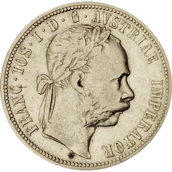 Stříbrná mince 1 zlatník František Josef I. Rakouská ražba 1888