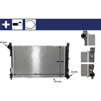 Chladič motoru Chladič, chlazení motoru MAHLE CR 387 000S