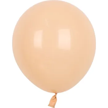 Balónek BALÓNKY PASTELOVÉ ORANŽOVÉ NAROZENINY DEKORACE 5" 12 CM 15 KUSŮ