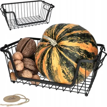 Obraz Kovový koš na ovoce černý