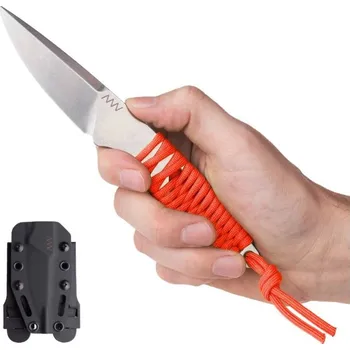 kapesní nůž ANV P100 Čepel: Světlá Stonewash, Paracord: Oranžový