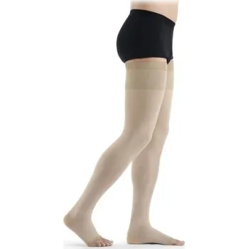 Dámské punčochy Sigvaris 503 Traditional stehenní punčochy s lemem, Velikost L, Délka Long