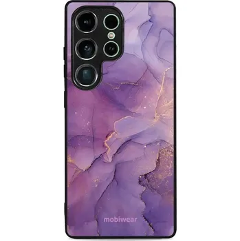 Pouzdro na mobilní telefon Lesklý kryt Mobiwear Glossy - Samsung Galaxy S25 Ultra - G050G - Fialový mramor (Prémiové lesklé pouzdro, obal, kryt Mobiwear Glossy na mobil Samsung Galaxy S25 Ultra - G050G - Fialový mramor, materiál Plast + TPU silikon - krytí po všech stranách,)