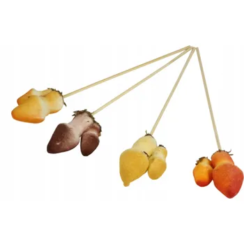 umělá květina Dekorativní houby na drátku 22 cm sada 12 ks