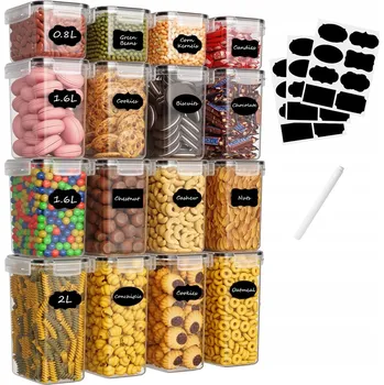 Dóza na potraviny HERMETICKÉ NÁDOBY NA POTRAVINY SADA 4 KS 2.8L