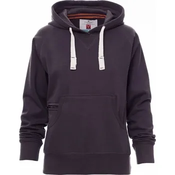 Dámská mikina Payperwear Dámská klokanka Atlanta s v-prošíváním a malou kapsičkou na zip Barva: Antracitová, Velikost: XXL