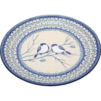 Talíř Mělký jídelní talíř Bolesławiec Ceramika Artystyczna 25,5 cm