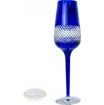 Sklenice Kobaltově modré křišťálové skleničky na šampaňské, 2 ks