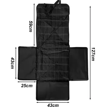 autosedačka pro psa CAWAYI KENNEL - Autosedačka pro psy a kočky (voděodolná) Barva: Černá