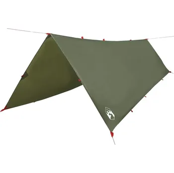Stan OMAXI Kempingová plachta olivově zelená 506 x 306 cm nepromokavá 658389
