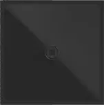 Keramická sprchová vanička, čtverec 100x100x2cm, černá mat