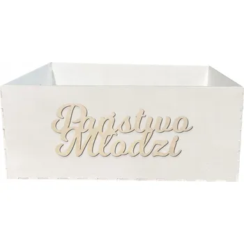 Svatební dekorace Záchranný Košík na svatba, bílá krabička na svatební hostina