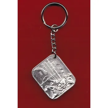 PŘÍVĚSEK NA KLÍČE Svatý Kryštof. Modlitba řidiče.