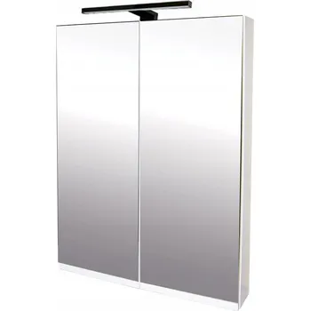 Zrcadlo Zrcadlová skříňka závěsná Atica 60 ZS LED-B s osvětlením Any LED 30 B, čern