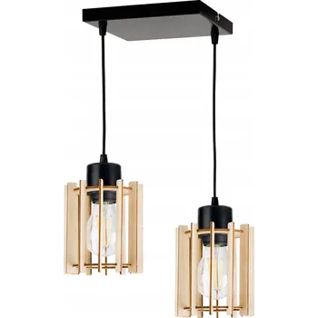 ZÁVĚSNÁ LAMPA lustr stropní LOFT Dřevo 2