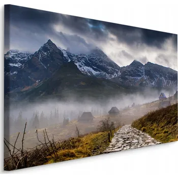 Obraz Mlhavý OBRAZ Horská KRAJINA Příroda 3D 40x30