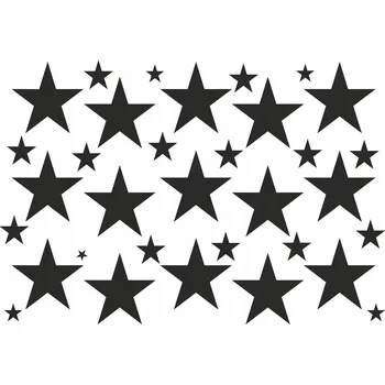Samolepící dekorace NÁLEPKY NA ZEĎ HVĚZDY VELKÉ