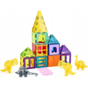 ostatní stavebnice Klocki Magnetyczne 56 Sztuk Zwierzęcy Styl Tworzywo Sztuczne I Ferryt