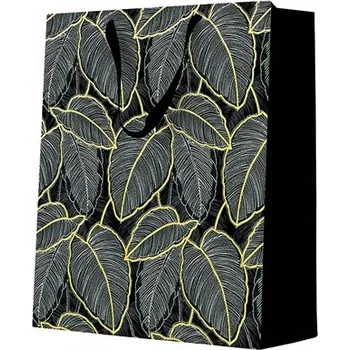 Dárková taška Dárková taška Paw Zlaté listy L 26,5 x 33,5 x 13 cm