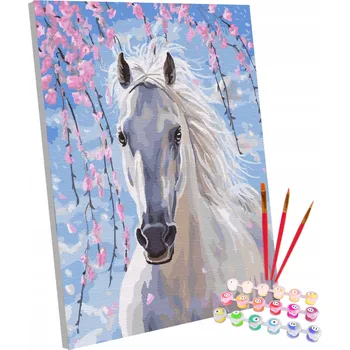 Malování podle čísel Bestomi Bělejší než sníh PBN79 40 x 50 cm