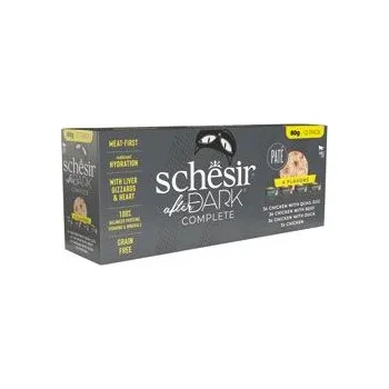 Krmivo pro kočku Whitebridge Pet Brands Schesir Cat konz. After Dark Paté Variety 12x80g