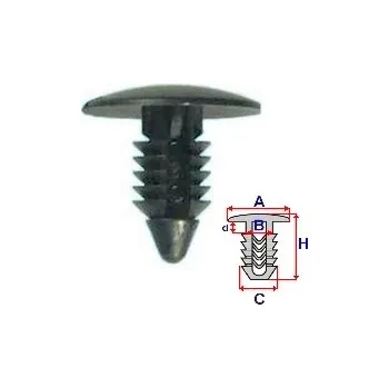 Ventilátor topení a klimatizace Vnější čalouněná spona Romix RX10021