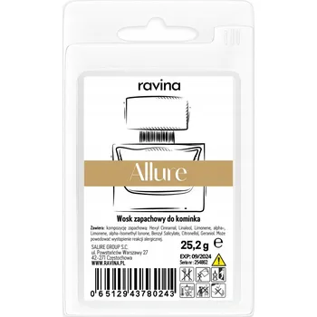 vonný vosk Vonný Vosk Ravina Allure hoří déle než 75 hodin