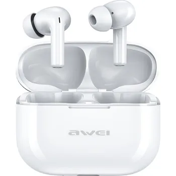 Sluchátka Awei T1 Pro, bezdrátová sluchátka, bílá