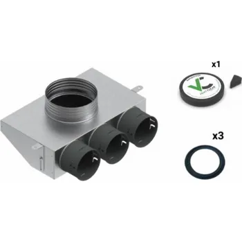 Elektroinstalační krabice SpiroFlex Rozvodná krabice 3x75/125 izolovaná VENT CLEAR sada Spiroflex SX-WS3X75/125SRZ