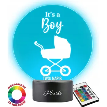 Lampička Plexido vícebarevná Noční lampa