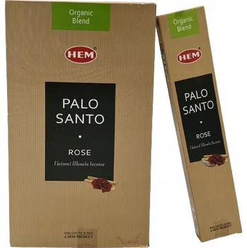 Vonná tyčinka Přírodní indické vonné tyčinky Palo Santo - Růže, HEM