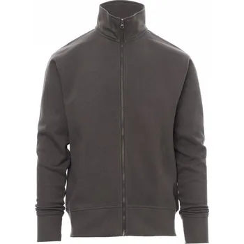 Pánská mikina Payperwear Pánská propínací mikina Houston s barevně sladěným skrytým zipem Barva: šedá ocelová, Velikost: 3XL