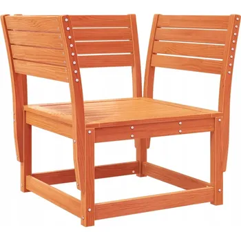 Zahradní židle, voskovaný bronz, masivní borové dřevo