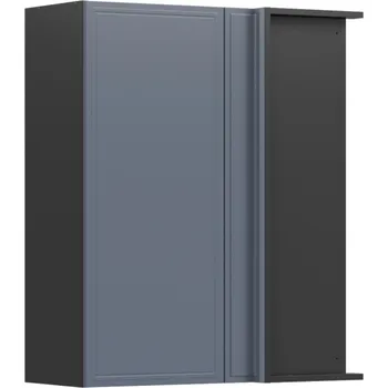 Black red white Horní rohová kuchyňská skříňka Verdi GNW-80/95/35 Zvolte stranu: pravé provedení, Barva korpusu skříněk: Bílá alpská, Zvolte barvu dvířek: Mističná mat