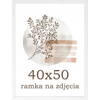 Rám na obraz Rámeček 40x50 rámeček na fotky bílý fotorámeček