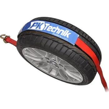 Příslušenství pro přívěs PK TECHNIK Popruh přes kolo, 5T, 50 mm, 2.8m, 3x hák s ráčnou, protiskluz