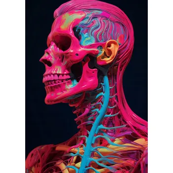 Plakát Plakát Anatomie Barvy bez rámu 64 x 90 cm