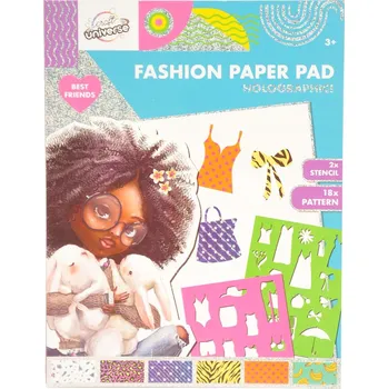 Vrták SKICÁK PRO MÓDNÍ NÁVRHÁŘE S BAREVNÝMI LISTY