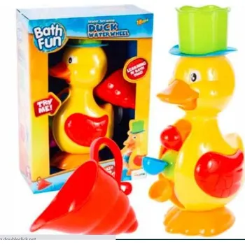 Hračka pro nejmenší HRAČKA DO VANY PRO DĚTI KACHNIČKA S PŘÍSLUŠENSTVÍM