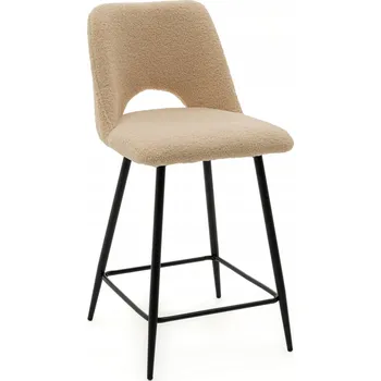 Barová židle Barová Židle New Home , odstíny béžové, látka 94 cm