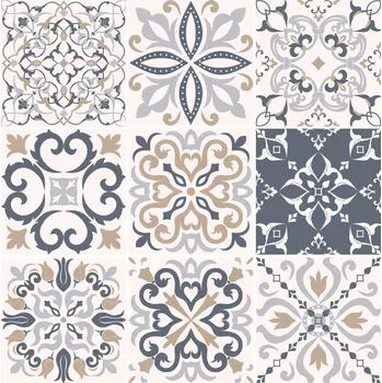 Samolepící dekorace Samolepka na obklady do kuchyně a koupelny, marocký vzor, 10x10 cm