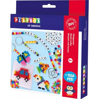 kreativní sada DIY Zažehlovací korálky na klíčenky 1550 ks 5+